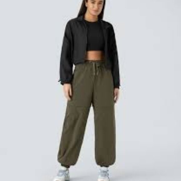 Halara Water Repellant Convertible Zip Off High Waisted Hiking Pant‎ Large NWT - Picture 1 of 13